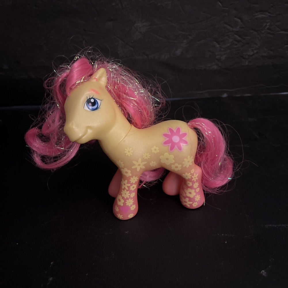 My Little Pony Hasbro 2005 SUMMER BLOOM Sparkle Hair Horse Figure